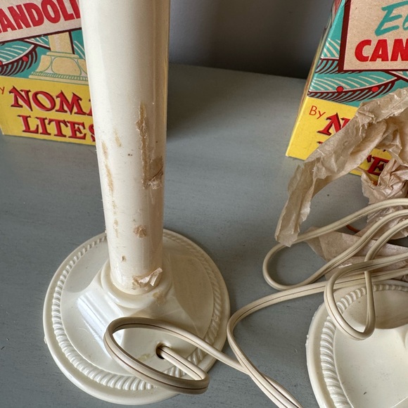 noma lights Holiday Vintage Noma Lights Electric Candolier Set Of 2